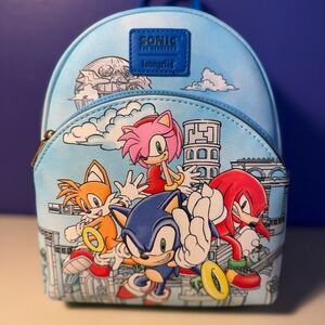 Loungefly Sonic the Hedgehog Blue Kids Backpack